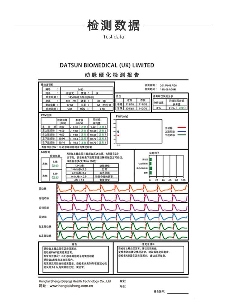 脉搏波速测定仪